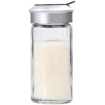 10pcs Transparent Glass Kitchen Gadgets Spice Pepper Shaker Spice Jar Rotating Cover Seasoning Can Salt Sugar Bottle