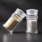 Transparent Plastic Spice Jar for Salt Pepper and Toothpick Storage Portable Outdoor Home BarbeCue Flavor Box Kitchen Accessorie