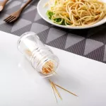 Transparent Plastic Spice Jar for Salt Pepper and Toothpick Storage Portable Outdoor Home BarbeCue Flavor Box Kitchen Accessorie