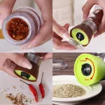 Salt Pepper Grinder Spice Peppercorns Muller Hand Mill Grinding Plastic Bottle