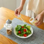 2PCS Kitchen Sugar Bowl Salt Pot Pepper Storage Jar Seasoning Container Plastic Condiment Spice Holder with Cover and Spoon