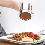 Chocolate Shaker Lid Stainless Steel Icing Sugar Flour Cocoa Powder COFFEE SIFER COKING TOOL BV789