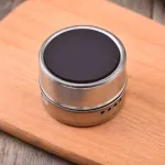 Magnetic Dustproof Visible Stainless Steel Seasoning Potdoor Spice BarbeCue Seasoning Pot With Stickers