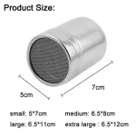 Chocolate Shaker Lid Stainless Steel Icing Sugar Flour Cocoa Powder COFFEE SIFER COKING TOOL BV789