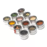 Stainless Steel Magnetic Spice Pot Jar Dustproof Visible Seasoning Box Cruet Can Kitchen Organizer Supplies Tightness Easy Open