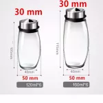 Spice Storage Box Seasoning Bottle Spice Rack 6 Glass Jars 360Rotatable