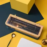 Iu Four Grid Transparent Spice Jar Salt and Pepper Shakers Nordic Kitchen Seasoning Container SPICES Tableware Storage Box