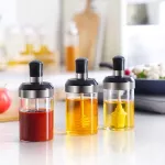 Spice Bottle Transparent Glass Seasoning Box Kitchen Spice Storage Bottle Jars Seasoning Pot Condiment Storage with Spoon