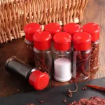 10/12/20PCS 100ml Plastic Spice Salt Pepper Shakers Seasoning Barbecue Condiment Jar Cruet Container Kitchen Seasoning Bottle