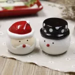 Pepper Shaker Housewares Kitchen Jars For Spices Ceramic Tableware Snowman Spice Jars Door Seasoning Kitchen Bottle