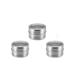 Seasoning Boxes Magnetic Dustproof Visible Stainless Steel Spice Can Seasoning Pot Outdoor Barbecue Cruet