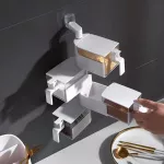 Creative New Rotating Seasoning Box Multi-Layer Drawer Type Clamshell Seasoning Box Wall with Handle Spice Container