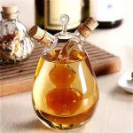 Kitchen Two Oil Can Double Layer Pickles Oil Vinegar Bottle Seasoning Bottles Olives Clear Glass Kitchen Supplies Oil Can