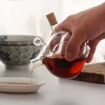 Kitchen Two Oil Can Double Layer Pickles Oil Vinegar Bottle Seasoning Bottles Olives Clear Glass Kitchen Supplies Oil Can