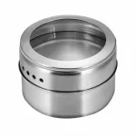 Seasoning Boxes Magnetic Dustproof Visible Stainless Steel Spice Can Seasoning Potdoor BarbeCue Cruet