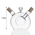Kitchen Two Oil Can Double Layer Pickles Oil Vinegar Bottle Seasoning Bottles Olives Clear Glass Kitchen Supplies Oil Can