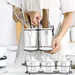 3 PCS/Set Europe Type Ceramic Seasoning Box Seasoning Bottle Spice Cans Set Kitchen Utensils Household Set