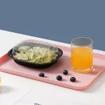 Multi-Function Nordic Rectangular Easy to Clean Fruit Dessert Vegetables Plastic Storage Kitchen Organizer Supplies