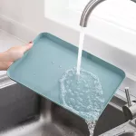 Multi-Function Nordic Rectangular Easy to Clean Fruit Dessert Vegetables Plastic Storage Kitchen Organizer Supplies