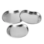 Stainless Steel Kidney Bowl Curved Trays Dental Tool Docters Use Trays T8we