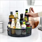 1PCS 360 Rotation Cabinet Organizer Storage SPICE DRONK COSMETIC RACK RACK TURNTATABLE KITCHEN STORAGE ORGANIZER