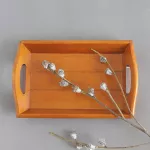 Wooden Cutlery Tray Practical Bamboo Rectangle Desk Dinnerware Beef Steak Fruit Snack Food Storage Plate HouseHold Products