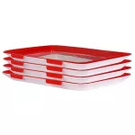 1/4PCS Creative Food Preservation Tray Stackable Food Fresh Tray Magic Elastic Fresh Tray Reusable Food Storage Container