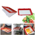 1/4PCS Creative Food Preservation Tray Stackable Food Fresh Tray Magic Elastic Fresh Tray Reusable Food Storage Container
