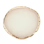 HILIFE RESIN STORAGE PAINED PAINETTE TRAY JEWELRY DISPLAY DESSERT PLATE RECKLACE EARRINGS DISPLAY TRAY DECOR Organizer