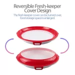 Food Preservation Trayned Fresh-Keeping Double-Sedd Kitchen Storage Tools Plastic Creative Refrigort Plate