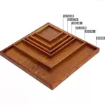 Wooden Tray Japanse Brown 30cm Square Rectangle Coffee Tea Set Tableware Pallet Food Plate Home Kitchen Storage Supplies