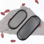 High Quality Stainless Steel Storage Gold Silver Oval Fruit Plate Jewelry Display Metal Tray Storage Supplies