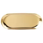 Stainless Steel Modern Metal Storage Tays Gold Silver Ellipse Tay Jewelry Receive Tray Dish PLATE PLATE DECORATIVE Articles