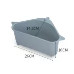 Suction Cup Type Kitchen Triangle Rack Drain Basket Use