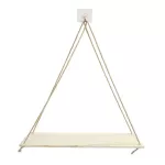 Premium Wood SWING HANGING ROPE WALL MOULTED FLOATING SHELVES? PLANT FLOWER POT Indoor Outdoor Design