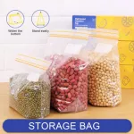 PLASTIC WRAP ZIPPER FRISH BAGS FRIDGE FRIDGE FOOD STORAGE BAGS PRESERVATION TRAVEL SNACK ORGANIZER 15/25/30PC/SET