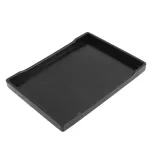 Promotion Black Rectangular Plastic Tray of Restaurant Service Fast Food Pizzeria Dinner