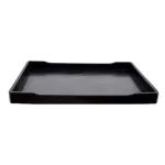 Promotion Black Rectangular Plastic Tray of Restaurant Service Fast Food Pizzeria Dinner
