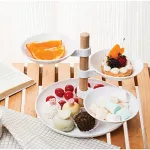 4 Layers Dried Fruit Plates Rotary Cake Dessert Stand Pastry Snack Dishes Kitchen Storage Home Party Dec