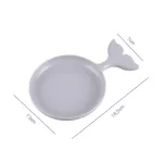 Fruit Plate Plate Home Snack Plate Cute Dried Fruit Plate Melon Planet Deplicatory Ball with Fish Tail Shaped Handle Storage Trays