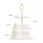 European-Style Three-Layer Fruit Plate for Wedding Banquet Dried Fruit Plate Afternoon Tea Cake Table Rack Storage for Kitchen