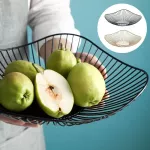 Bread Snack Display Tray Modern Fruit Bowl Metal Food Storage Containage Home Creative Iron Decoration Plate