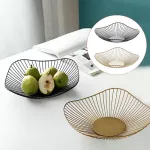 Bread Snack Display Tray Modern Fruit Bowl Metal Food Storage Containage Home Creative Iron Decoration Plate