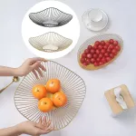 Bread Snack Display Tray Modern Fruit Bowl Metal Food Storage Containage Home Creative Iron Decoration Plate