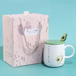 CUTE CARTOON BONE CHINA COFFEE MUG BONE CHINA AFTERNOON TEA CUPS CERAMIC MUG COFFEE BOX Free Shipping Box