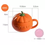300/500ml Halloween Pumpkin Mug Ceramic Pumpkin Creative Cup Cup Milk Cup Breakfast Cereal Mugs Halloween S