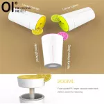 Oi 200ml เครื่องเพิ่มความชื้นในอากาศ AROMA Humidifier อัลตราโซนิก Cool Mist Ultrasonic Humidifier พร้อมสวิตช์เซ็นเซอร์สัมผัส-สีเหลืองมะนาว