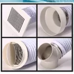 2/6/8/10 Meter Exhaust Pipe Flexible Air Conditioner Exhaust Pipe Vent Hose Dualt 150mm VentITICT HOSE