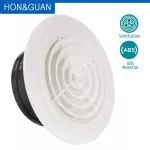 3~8'' Round Air Extractor Plastic Grill Louver Grille Cover Adjustable Wall Window Ceiling Outlet Vent For Bathroom Kitchen
