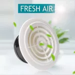 3 ~ 8 '' Round Air Extractor Plastic Grill Louver Grille Cover Adjustable Wall Window Ceiling Outlet Vent for Bathroom Kitchen